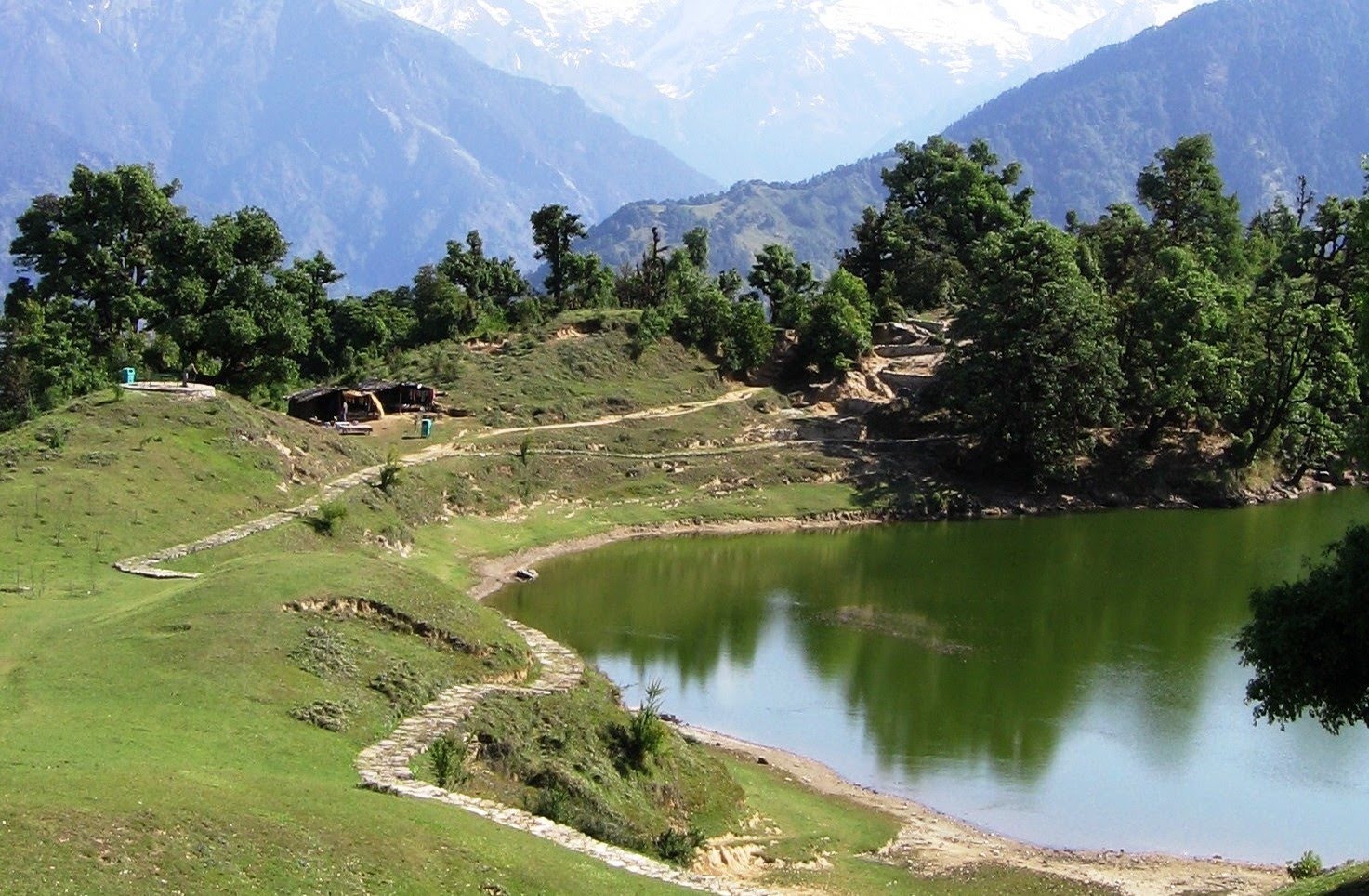 Reflection of Himalayas in Deoria Tal